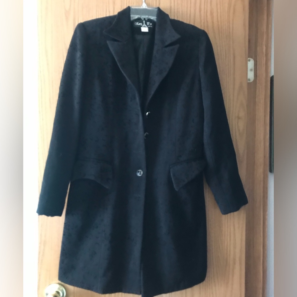 Black overcoat